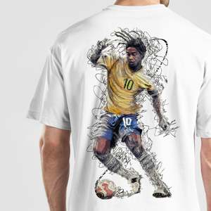 เสื้อยืดเจอร์ซีย์สีขาวผ้าฝ้าย 100% ทรงเข้ารูปเรียบง่ายสำหรับสไตล์สตรีท - Product Image 6