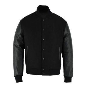 Chaqueta Universitaria de Lona Recubierta de Lana/Poliéster Más Vendida, Diseño Personalizado Delgado de Primavera, Unisex - Product Image 1