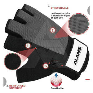 Equipo de fitness Venta en línea Guantes de gimnasio hechos en Pakistán Precio al por mayor Guantes de gimnasio - Product Image 2
