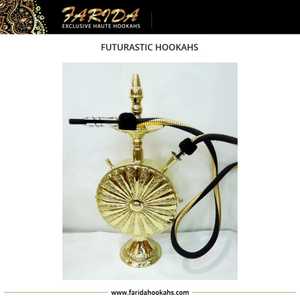 Mini Narguiles Egipcios de Latón de Edición Limitada de Lujo Farida 2025, Nuevo Diseño de Estilo Árabe, Grabado a Mano, Alto Brillo - Product Image 5