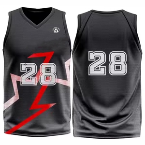 Camisetas de baloncesto de calidad Impresión por sublimación Hombre Entrenamiento Baloncesto BSCI Verano Tops Baloncesto - Product Image 4