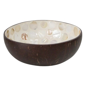 Juego de cuencos de cáscara de coco biodegradables desechables ecológicos de alta calidad hechos a mano con fabricación Natural incluye cuchara - Product Image 1