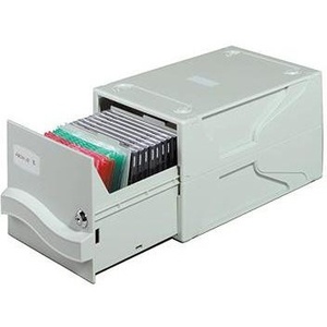 Durable Multimedia <b>Box</b> for CD/DVD Storage 19.5 X 16.5 X 32.5 cm Gray Plastic - Product Image 1