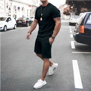 Wholesale Summer Custom Designer logo Clothing Two Piece Shirts and Short <b>Set</b> Men New Arrival Shorts and Unisex <b>Sets</b> - Product Image 6