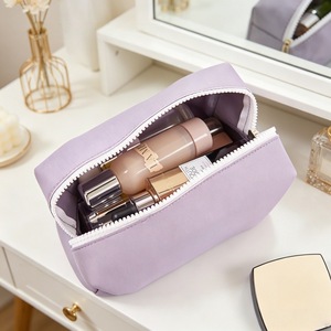 Pochette de maquillage en néoprène imperméable, personnalisable, avec fermeture éclair, pour voyage et rangement de produits de toilette - Product Image 4