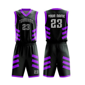 Ensemble d'uniformes de basket-ball personnalisés en gros 100% uniforme de basket-ball en polyester à bas prix - Product Image 1