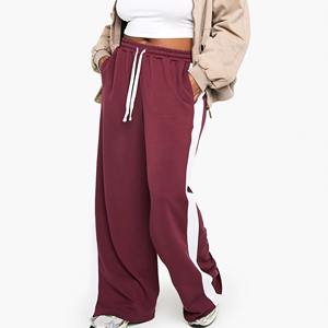 Pantalones Deportivos para Mujer, OEM/ODM, Poliéster/Algodón, Estilo Urbano, Corte Holgado, Personalizados con Estampado, Cintura Elástica con Cordón - Product Image 4