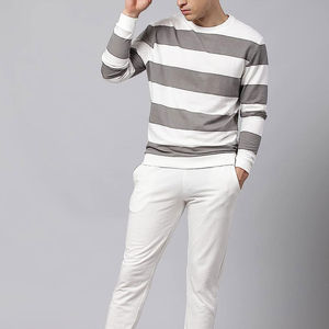 Jersey de lana para hombre con cuello redondo Eco-Smart, nueva moda, mezcla de algodón, venta al por mayor, sudadera con patrón sólido para invierno - Product Image 5