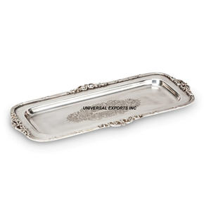 Plateau à Chocolat Fantaisie Décoratif en Métal Plaqué Argent Plateau à Chocolat Fait Main Forme Rectangle Nouveau Plateau à Chocolat - Product Image 4