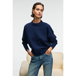 Pull en tricot épais à col rond en cachemire ultra doux, coupe ample pour femmes GRIMELANGE NANNA - Product Image 6