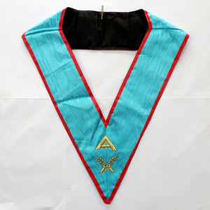 Master Mason <b>Apron</b> Kit Blue Lodge w Fringe for Masonic Ceremonies - Product Image 2