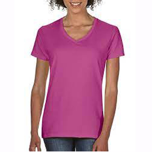 T-shirts pour femmes à imprimé animalier, coupe ajustée, col en V - Soie/coton de haute qualité, anti-rides, design tendance, nouveaux modèles, produits d'exportation - Product Image 1
