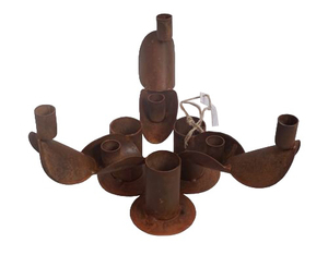 Rouille Antique Bougeoir Bougie Métal Designer Festival Titulaire Décoration De Noël Bougeoir Pour La Fête Et Usage Festif - Product Image 5