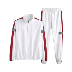 Chándales para hombres Trajes de chándal 2 piezas Casual Athletic Jogging Warm Up Full Zip Set Mens - Product Image 5
