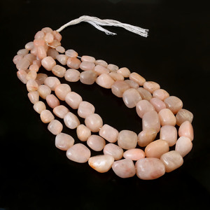 Perles d'opale rose naturelle, taille 10x12mm à 19x21mm, perles de pierre d'opale, brin de 16 pouces, fabrication de bijoux, lot en gros - Product Image 1