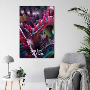 Póster de Estilo Moderno de Squid Game con Diseño de Escaleras Locas para Decoración de Pared de Netflix - Product Image 2