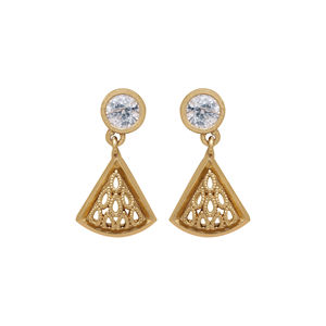 Ad Fashion Jewelry <b>Set</b> Necklace with <b>Pearl</b> Mehndi Plating Copper Brass Chapado Gift for Women with Style - Product Image 5