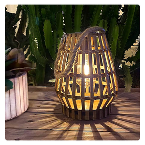 LINTERNAS DE BAMBÚ ARTESANAL ELEGANTES-IDEA DE REGALO ÚNICA-EXPORTACIÓN SUPERIOR - Product Image 3