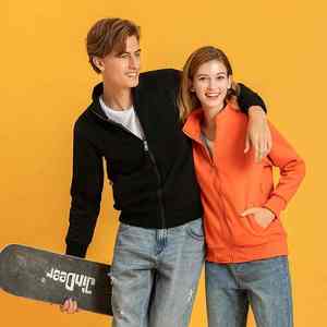 Abrigos Gruesos de Otoño Estilo Universitario, Ropa de Trabajo Personalizada, Informal, Cortavientos, Transpirable, con Capucha, Cuello Alto, Logotipo Frontal, Cálido - Product Image 4