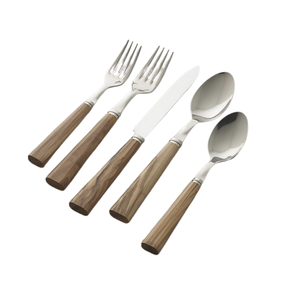 Couverts nordiques élégants en acier inoxydable or ensembles de couverts à poignée blanche colorée ensemble de couverts de mariage Offre Spéciale - Product Image 4