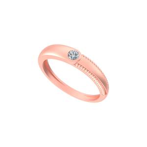 แหวนแต่งงานชุบทอง14K/18K สำหรับผู้หญิงหรูหราปรับแต่งได้เทียบกับเพชรในห้องปฏิบัติการทรงกลมที่ชัดเจนสำหรับการหมั้นหรือของขวัญแหวนชั้นดี - Product Image 1