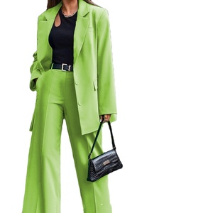Casual Office Suit Long Sleeve Blazer and Pants 2 Piece Set for Ladies 2026 - Product Image 2