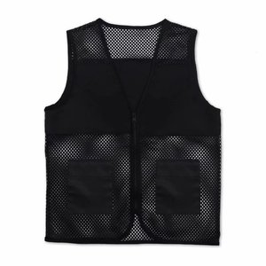 เสื้อกั๊กทำงานตาข่ายพิมพ์โลโก้ตามสั่ง มองเห็นได้ชัดเจน ระบายอากาศได้ดี - Product Image 2