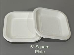 Assiettes Samosa Assiettes Bagasse Chaat biodégradables Assiettes de canne à sucre jetables écologiques pour servir Pav Bhaji - Product Image 3