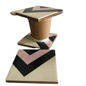 Posavasos Cuadrados de Resina, Suministro de Fábrica al por Mayor, Hechos a Mano, Ecológicos, Reutilizables, Tapetes y Almohadillas para Mesa, Posavasos de la Mejor Calidad - Product Image 2