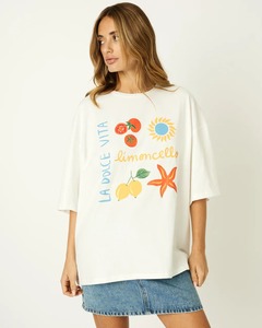 Camiseta Gráfica Extra Grande de Limoncello para Mujer, de Primera Calidad, Ajuste Holgado, Tejido de Punto Estampado, para Ocasiones de Invierno, Personalizable, 100% Algodón - Product Image 3