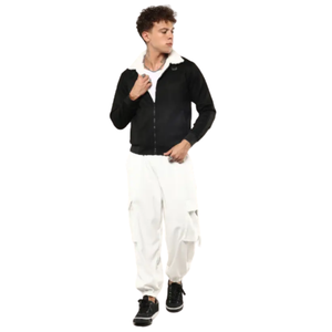 Chaqueta bomber de invierno Vintage para hombre, con calefacción, ecológica, de secado rápido, poliéster/algodón - Product Image 4