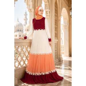 Abaya Hanin élégante à la silhouette trapèze - Product Image 1