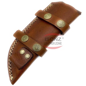 Couteau de randonnée en cuir personnalisé première couche de haute qualité en cuir de vachette Zone de cuir ISONZ - Product Image 1
