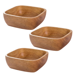 2023 nueva llegada cuenco de madera redondo hecho a mano para servir estilo rústico de granja decoración del hogar de origen directo India fiesta sopa ocasión - Product Image 3