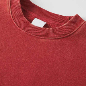 Vêtements de rue écologiques pour l'hiver et l'automne, 100% coton molletonné, sweat-shirt vintage pour femme, lavage à l'acide, manches longues, col rond, séchage rapide, respirant - Product Image 4