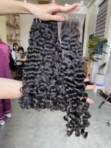 Eurasian Curly de cheveux humains vietnamiens 100%, ,100% Cheveux non traités en cheveux humains - Product Image 3