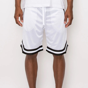 Short d'été en maille pour hommes Plus Size Gym Casual Custom Running Blank Workout Zipper S-5XL 100% Polyester Breathable Quick Dry - Product Image 1