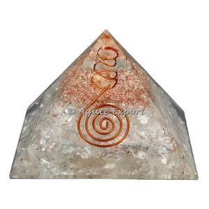 Cristales naturales de cuarzo orgone, pirámide de orgonita, venta al por mayor, cristales de Reiki orgonita, pirámide curativa - Product Image 1