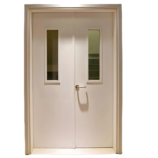 Custom Metal Fire Door With Thermal Insulation and Smoke Proof Design for Industrial Project Supply