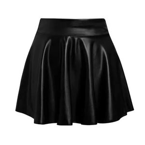 Nouveauté Mini jupe sexy à la mode Jupe plissée pour femme en faux cuir PU Mini jupes au design personnalisé - Product Image 1