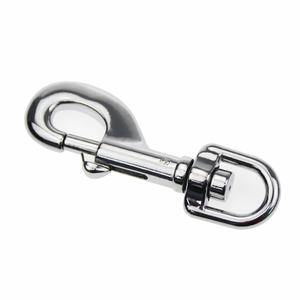 Custom aluminum alloy carabiner with swivel snap buckle alloy aluminum spring hook