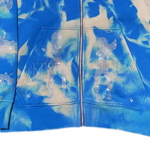 Logo OEM de haute qualité imprimé solide respirant plein visage fermeture éclair sweats à capuche polyester/coton pour l'hiver - Product Image 5