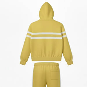 Ensemble survêtement coupe-vent à capuche avec logo personnalisé, tissu doux et confortable, anti-UV et respirant pour le sport et les loisirs, promotion - Product Image 3