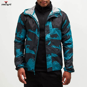 Confortable et élégant nouveauté hommes mode fermeture éclair poche manteau de pluie imperméable à capuche veste de pluie - Product Image 2