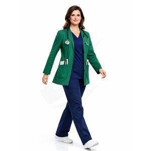 เสื้อกาวน์แพทย์ แขนยาว แบบมืออาชีพ ผลิตตามสั่งจากโรงงาน - Product Image 3