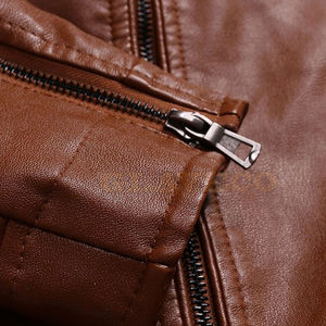 Chaquetas de cuero para hombre de fábrica de Pakistán chaqueta de cuero negro genuino para hombre/chaquetas de cuero de Pakistán personalizadas - Product Image 6