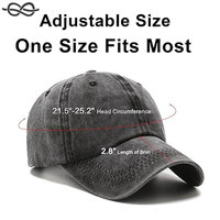 Casquette de Baseball Vintage Lavé en Détresse Élégant Golf Papa Chapeau Hommes et Femmes Rétro Réglable Unisexe Sports de Plein Air Chapeau Casual Wear