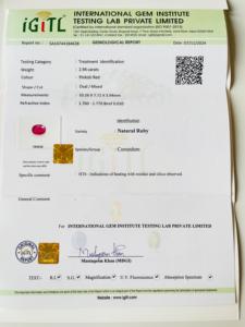 ทับทิมธรรมชาติคุณภาพ AAA ได้รับการรับรองว่าเป็นวงรีตัด2.94 CTS อัญมณีที่มีความมันวาวยอดเยี่ยมการตัดที่สมบูรณ์แบบในราคาที่ถูก - Product Image 6