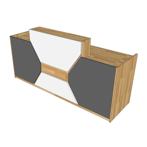 Mostrador de Recepción Moderno y Lujoso BLT68015 con Cajones Resistentes de Madera de Caucho para Clínica, Hotel, Salón de Belleza, Gimnasio, Escuela, Bar, Spa - Product Image 3