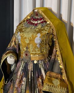 Afgano hecho a mano tradicional bordado mujeres Afghani terciopelo Tribal fiesta y vestido de novia tamaño personalizado vestidos de mujer a la venta 105 - Product Image 1